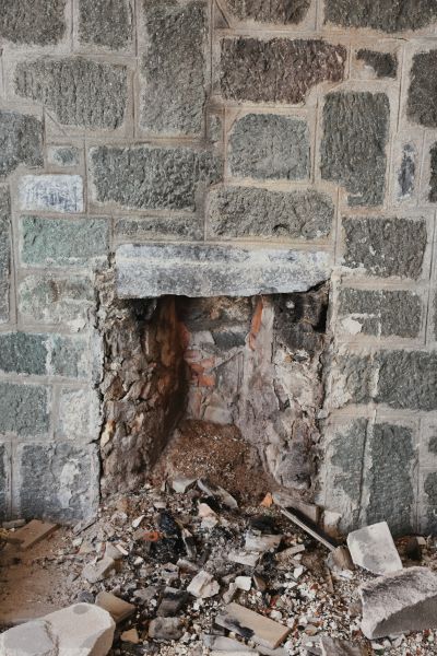 Hearth Demolition in Barrington