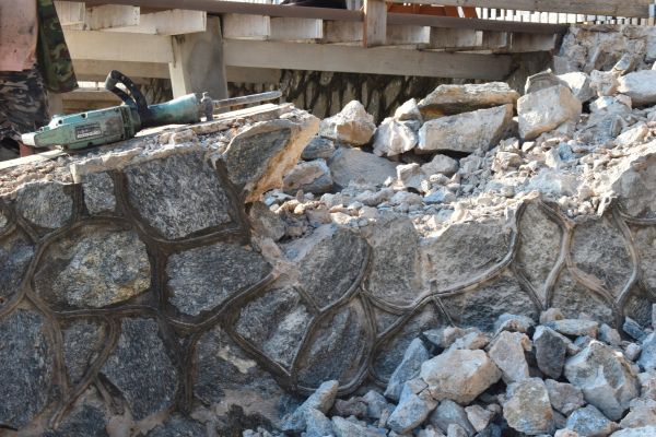 Retaining Wall Demolition in Barrington