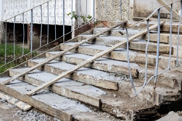 Staircase Demolition in Barrington
